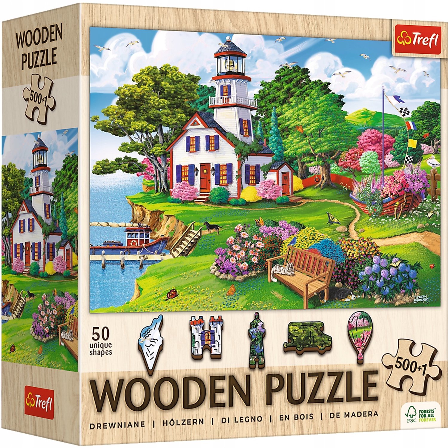 Trefl Houten Puzzel 500 Stukjes: Zomerse Oase