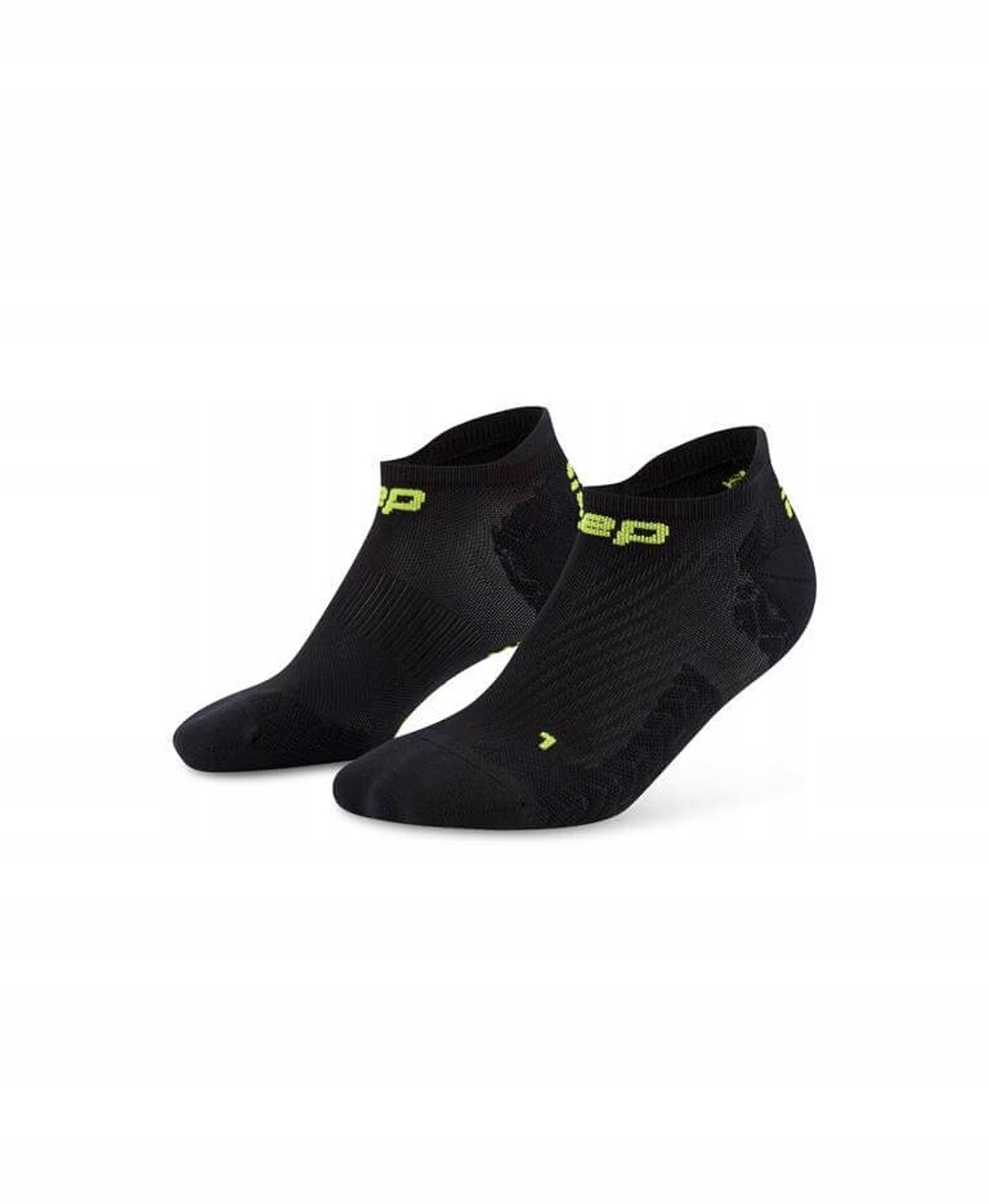 CEP Core Run Ultralight No Show Compressie Sokken Dames Zwart L