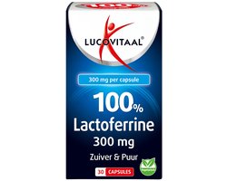 Lucovitaal Lucovitaal 100% Lactoferrine 300 mg 30 capsules - 30 stuks