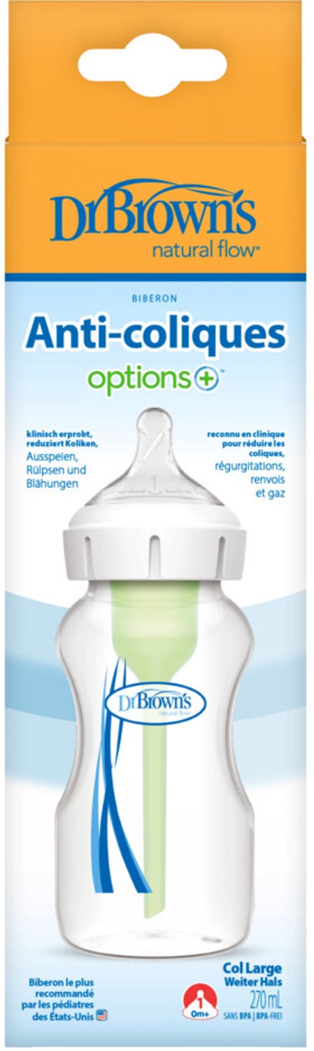 Dr. Browns - Options+ Brede Halsfles Transparant - 2 x 270 ml - Voordeelverpakking — afbeelding 5