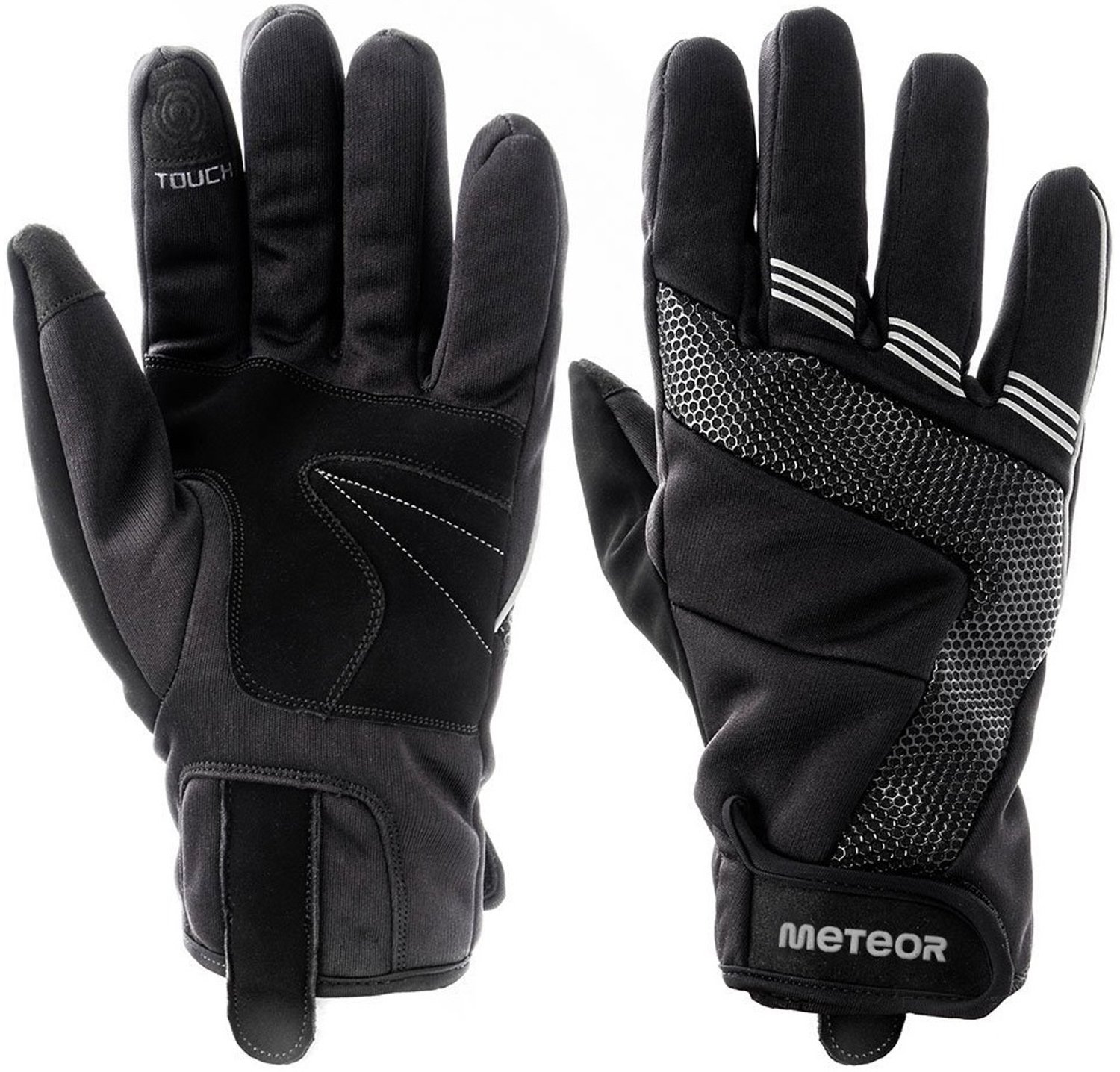 Meteor WX 801 Winter Sport Handschoenen Touchscreen Compatibel Zwart
