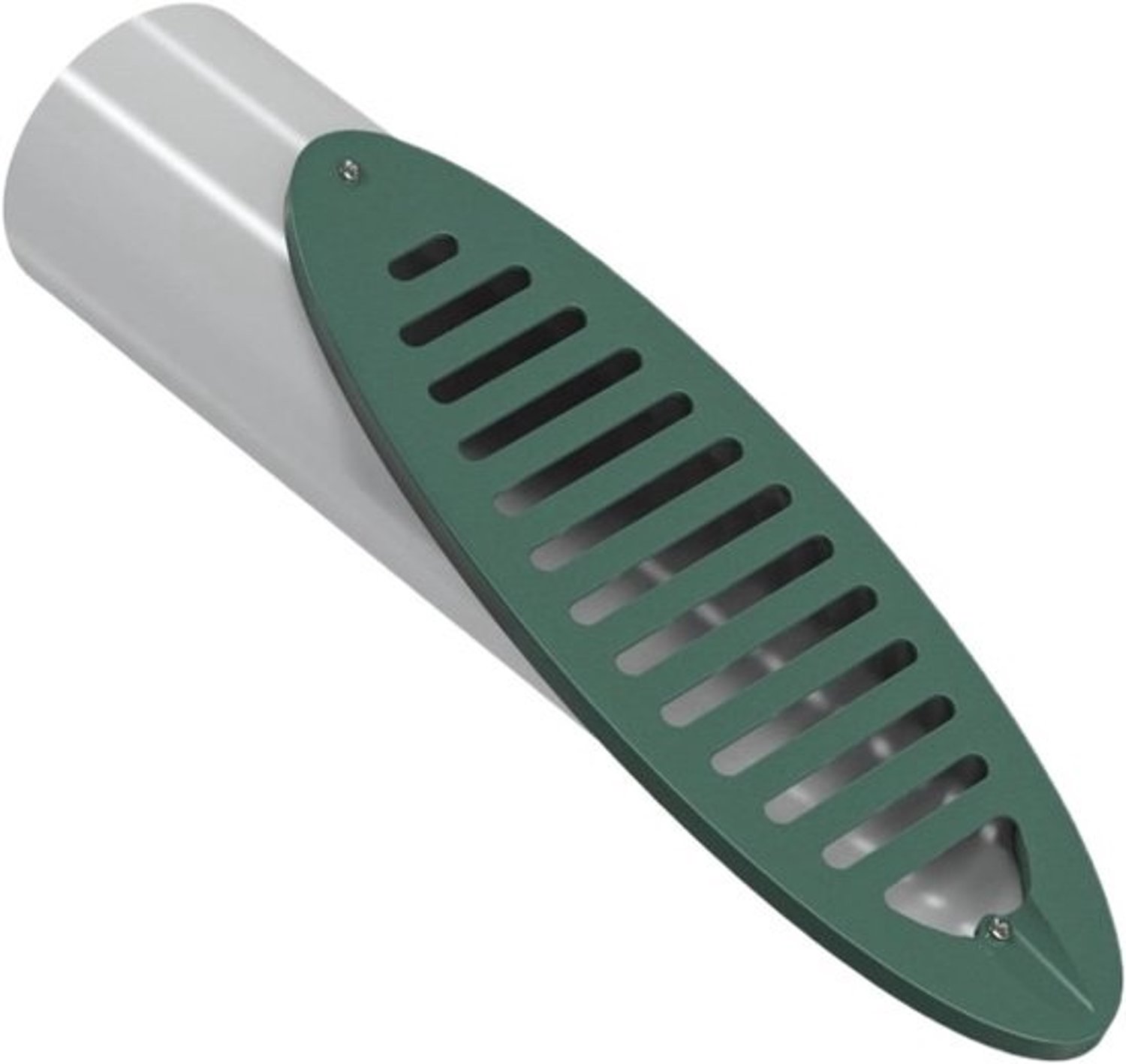 Drainage-uitloop - buitenafvoerrooster - wateroverlast voorkomen - geïntegreerd roosterdeksel - 10 centimeter - groen