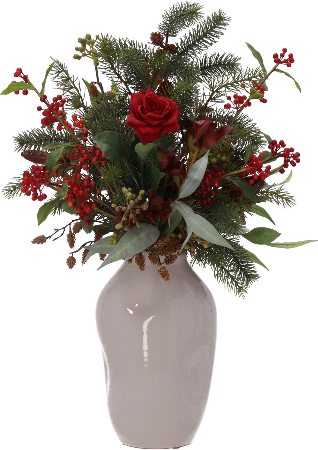 Winterboeket kunstbloemen Wende Kaprun 75cm