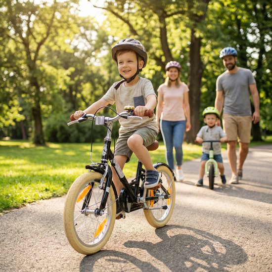 Kinderfiets 16 inch - Jongensfiets / Meisjesfiets - 4-5 jaar - Retro — afbeelding 3