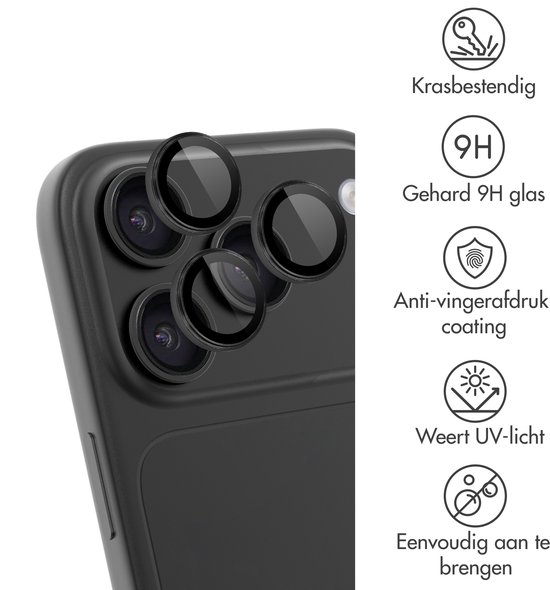 imoshion Camera Lens Protector - Geschikt voor iPhone 18 Pro/ iPhone 18 Pro Max - 2 Pack - Zwart — cadeau in Cadeau-ideeën - foto 3