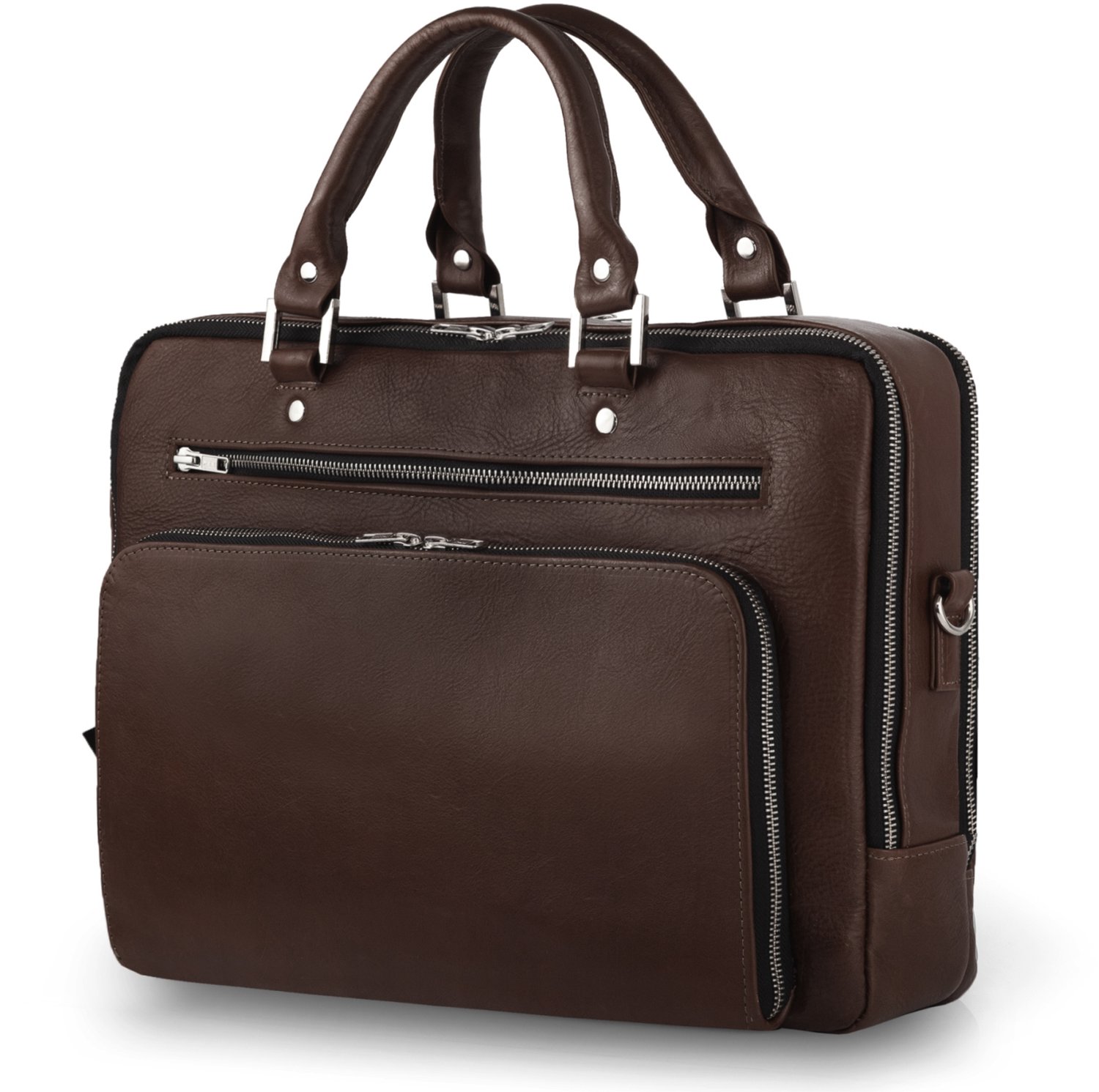 Solier SL24 Shannon Leren Laptoptas Heren - 41cm