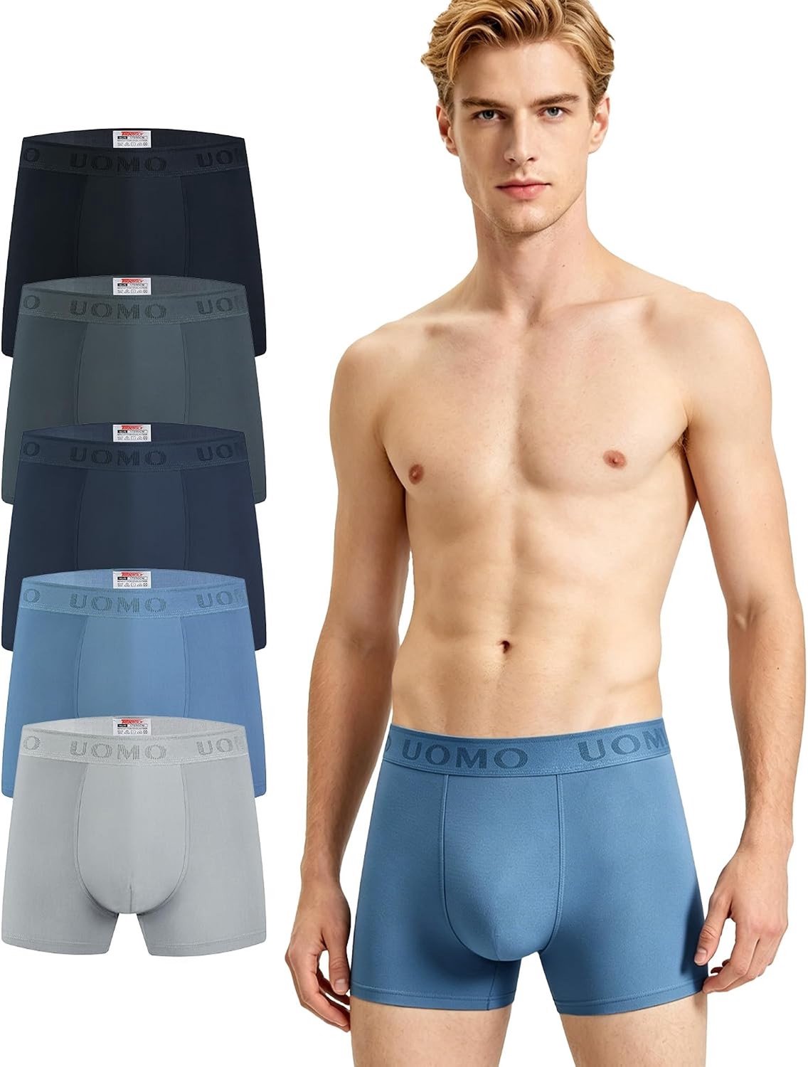 Heren zwemshorts van microvezel – Zachte boxershorts, sneldrogend en ademend, ideaal voor strand en zwembad
