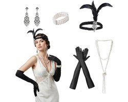 Outfitset - Accessoireset - Voor aankleding op themafeesten - Volledige set - 248 x 144 cm - Multicolor