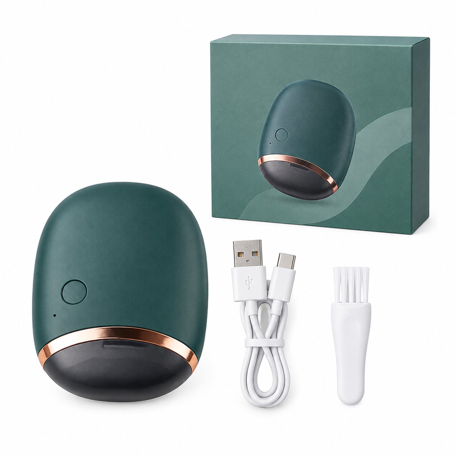 Elektrische nagelknipper - USB-oplaadbaar - 2 snelheden - voor thuisgebruik - groen in kleurendoos