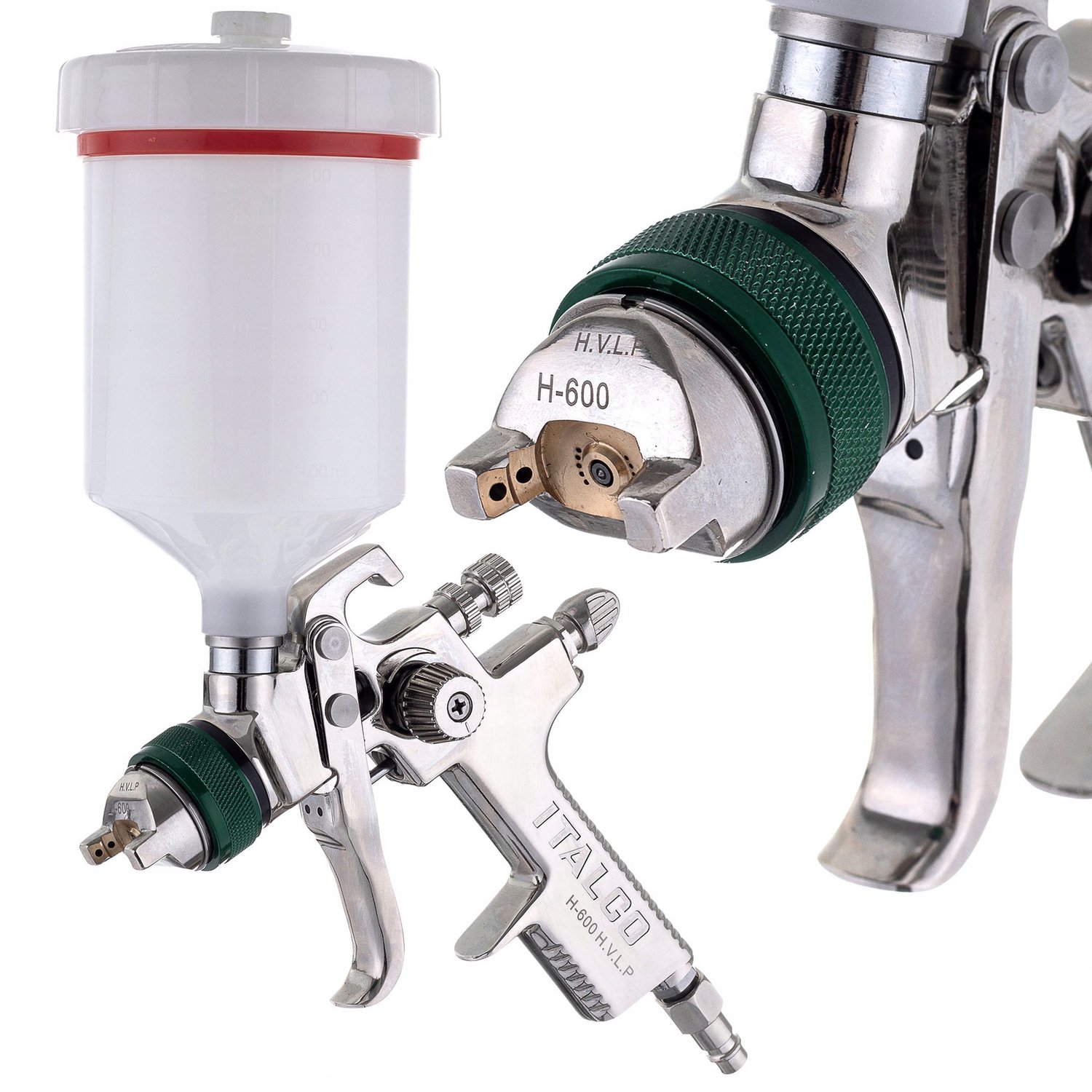 HVLP Spuitpistool 1.3 mm, 600 ml Tank voor Lak