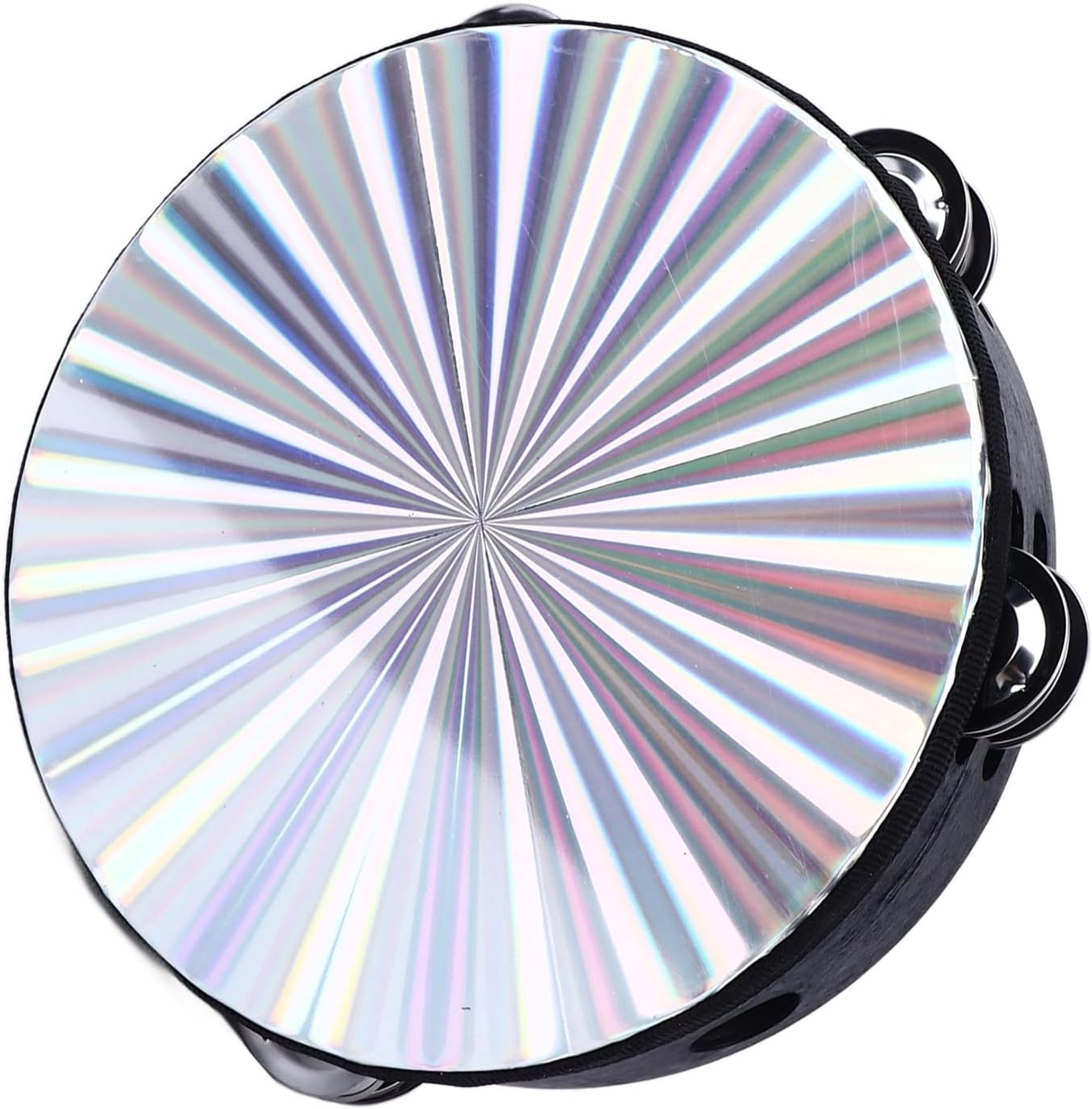 Rij 8 Inch Tamboerijn met Percussiejingles - Vrolijk Spelen, Mooie Geluiden, Brede Functionaliteit, Goed Materiaal, Gemakkelijk Mee Te Nemen - voor Feestoptredens,