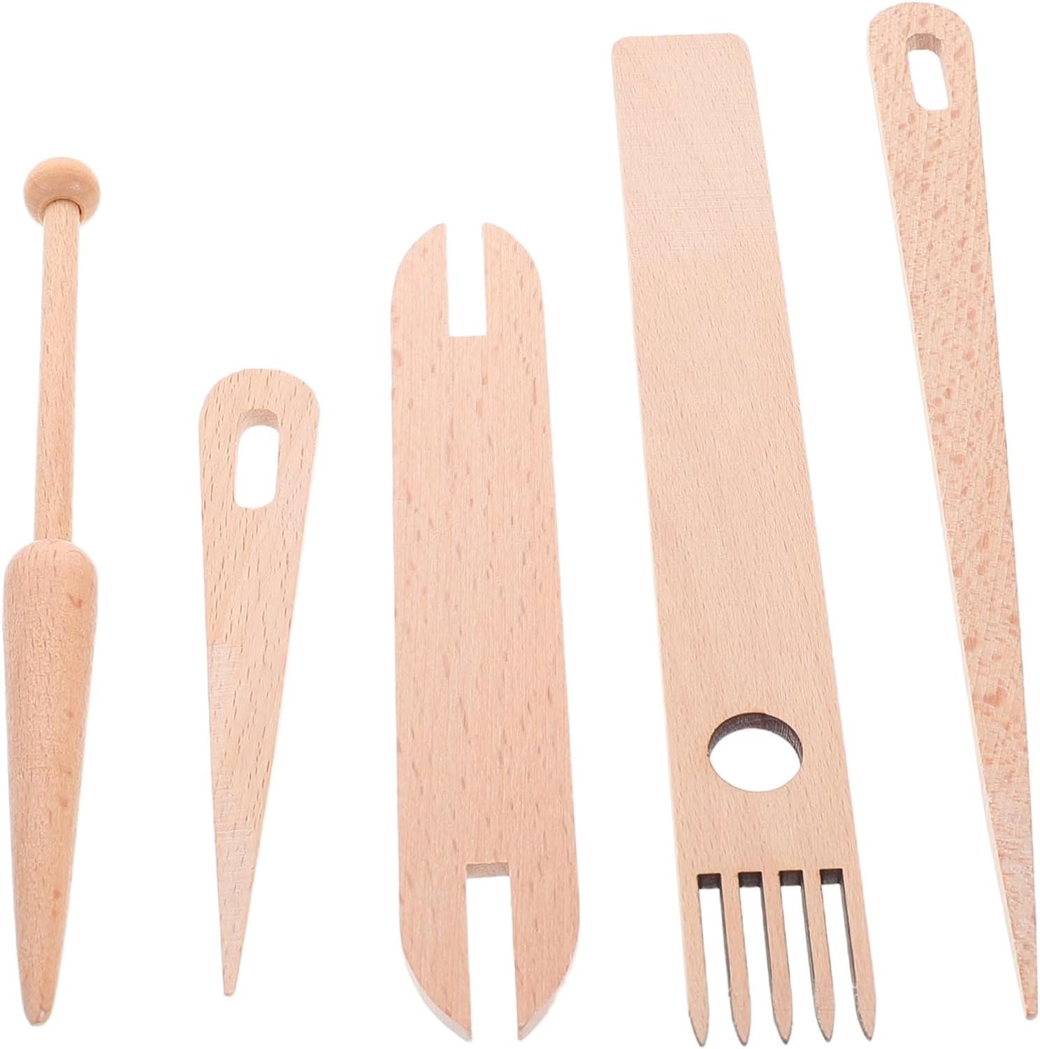 1set Houten Weefaccessoires Mini Weefgetouw Set Met Weefnaalden Shuttle Voor Tapestry Maken Dekens Weven Lichtgewicht Compact Voor Reizen Creatief Gebruik