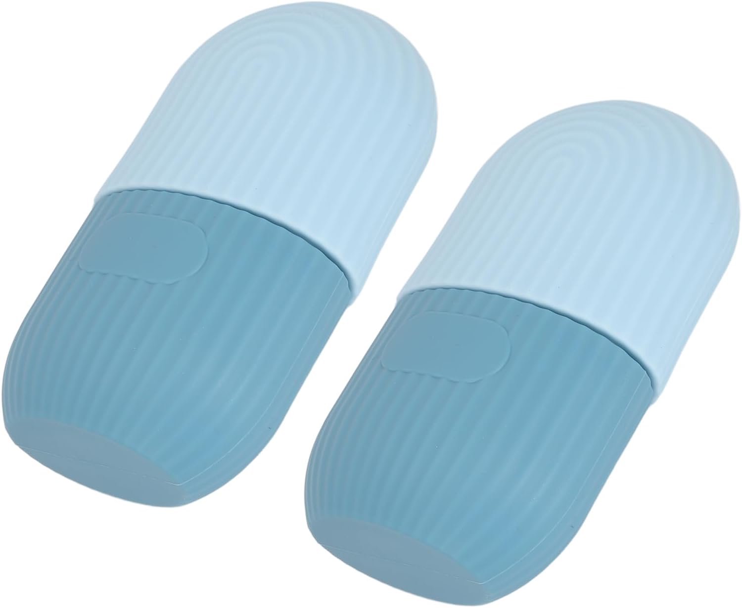 Ijsroller Schoonheidshulpmiddel voor Het Gladmaken van de Huid en Het Verlichten van Spierpijn 2 Stuks Siliconen Massagerollen voor Dagelijks Gebruik (lichtblauw)