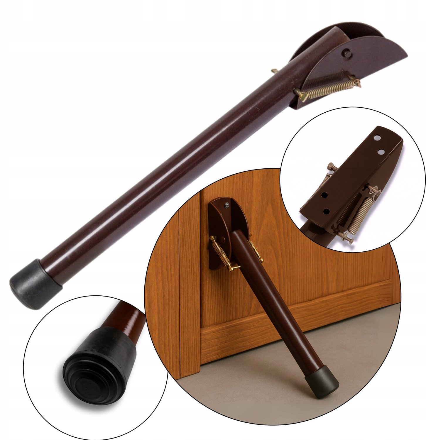 Garagedeurstopper 15cm Bruin - Stevig en Praktisch