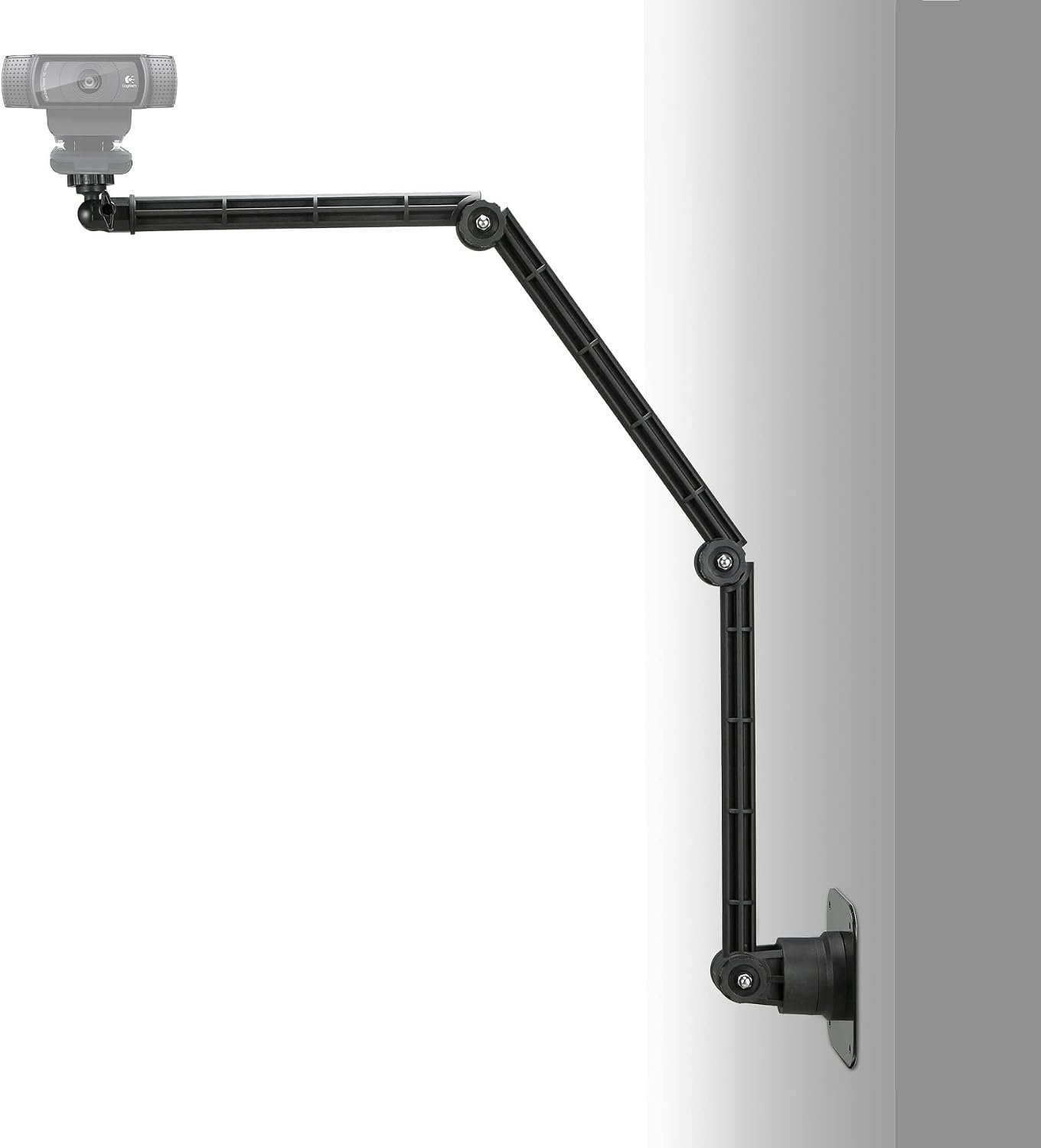 Wand- en plafondmontagehouder compatibel met Logitech C920s StreamCam Brio C930 C925 C922 C615 en Razer kiyo pro- 103cm lengte (1/4-20 draad)