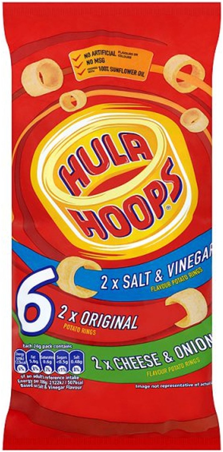 Hula Hoops Variety 6 Pack (30 x 144g)