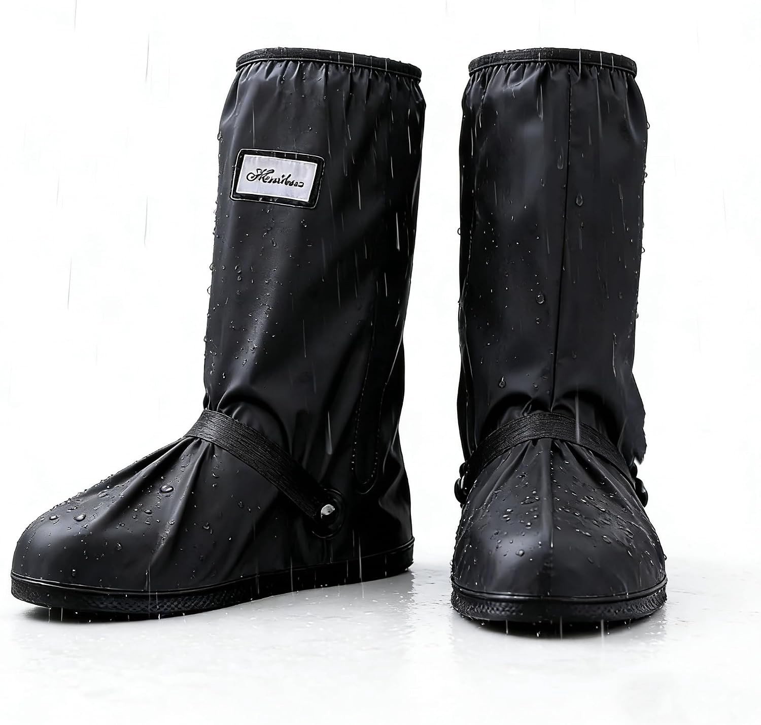 Regenbeschermingsschoenen - Zwart - XXL46-48 - Waterdichte Herbruikbare Schoenoverschoenen - Voor Outdoorsport en Wandelen