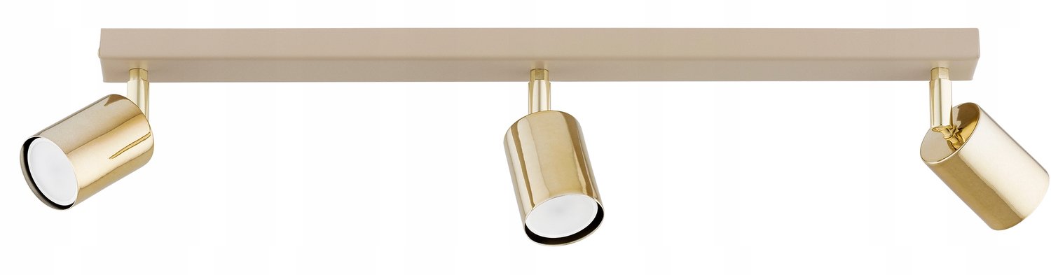 Spot Plafondlamp Beige Goud Metaal GU10