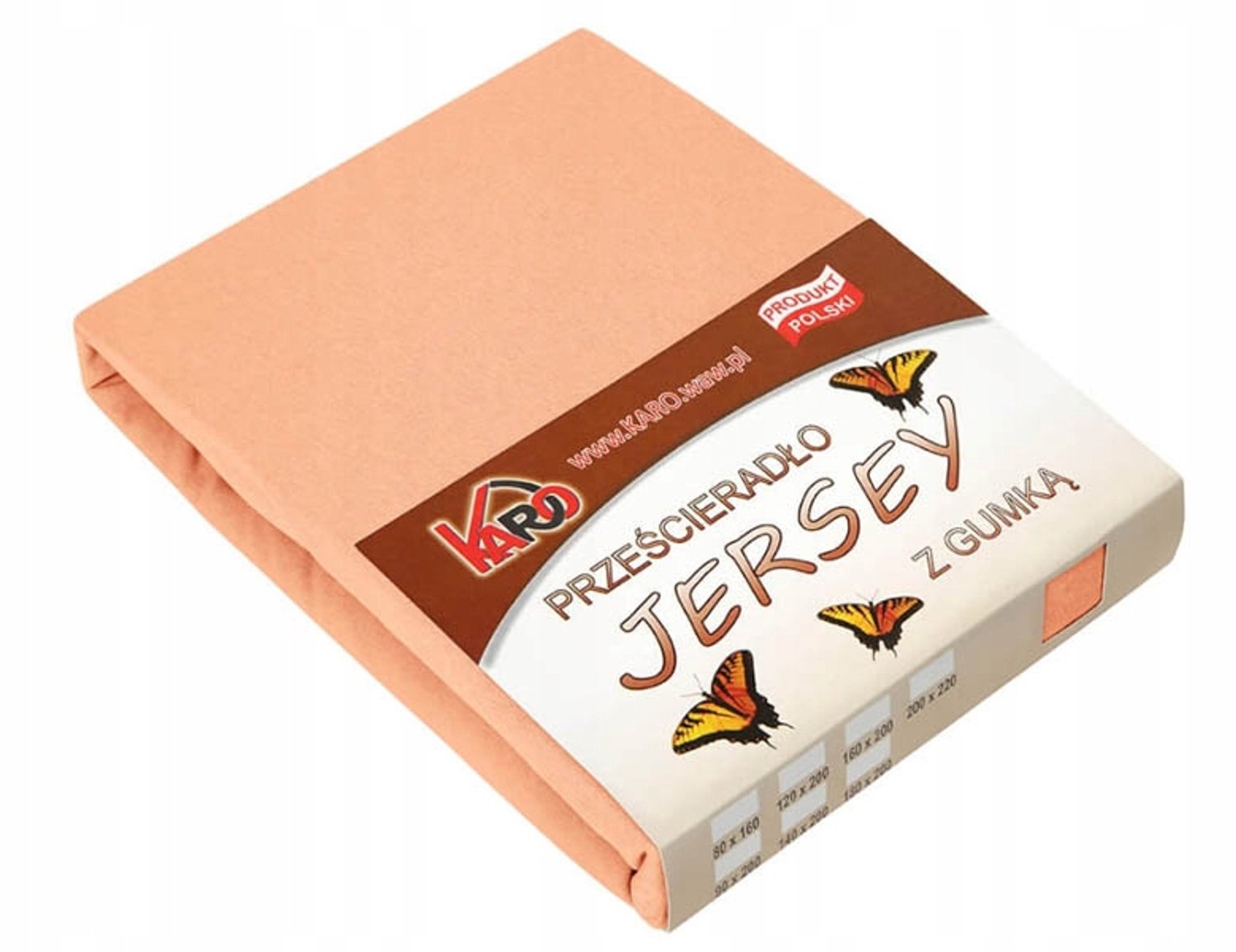 Jersey Hoeslaken met Elastiek 60x120cm - Zacht Katoen, Apricot