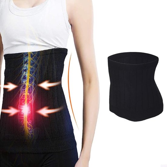 Dames Nierwarmer van Kasjmier - Gebreide Onderste Rugbeschermer met Elastische Steun en Comfortabele Warmte — afbeelding 3