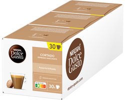 Nescafé Dolce Gusto capsules Cortado Espresso Macchiato - 90 koffiecups voor 90 koppen koffie