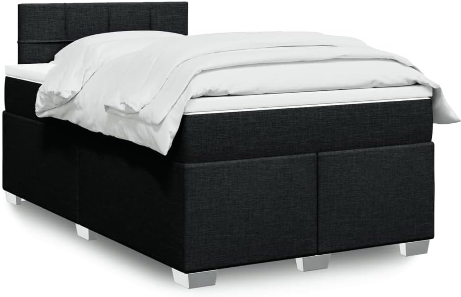 Boxspringbed pocketveringmatras zwart 120x190 cm