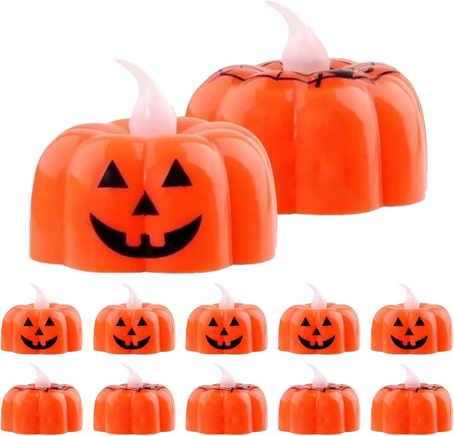 Theelichten Flikkerende Halloween Pompoen Theelichtjes