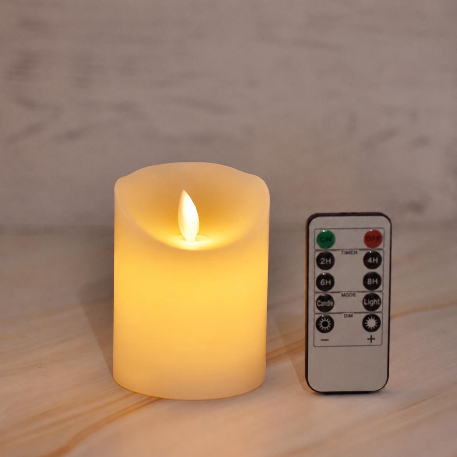 LED-kaarsen, oplaadbare batterijgevoede lampen met afstandsbediening S