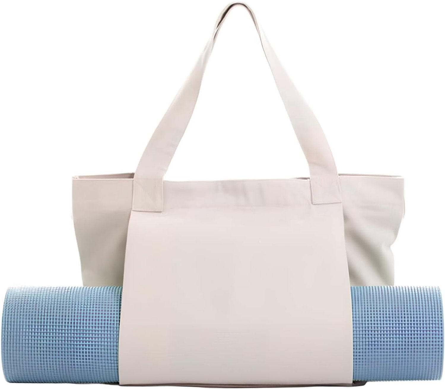 Grote Sporttas voor Yogamat, Ruime Canvas Tote Bag voor de Gym, Fitness en Pilates Accessoires