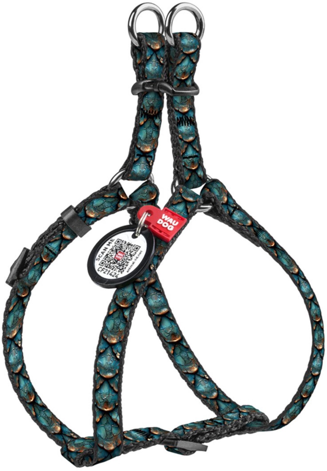 WAUDOG - Hondentuig Scales - Nylon - Maat XS - 10 mm