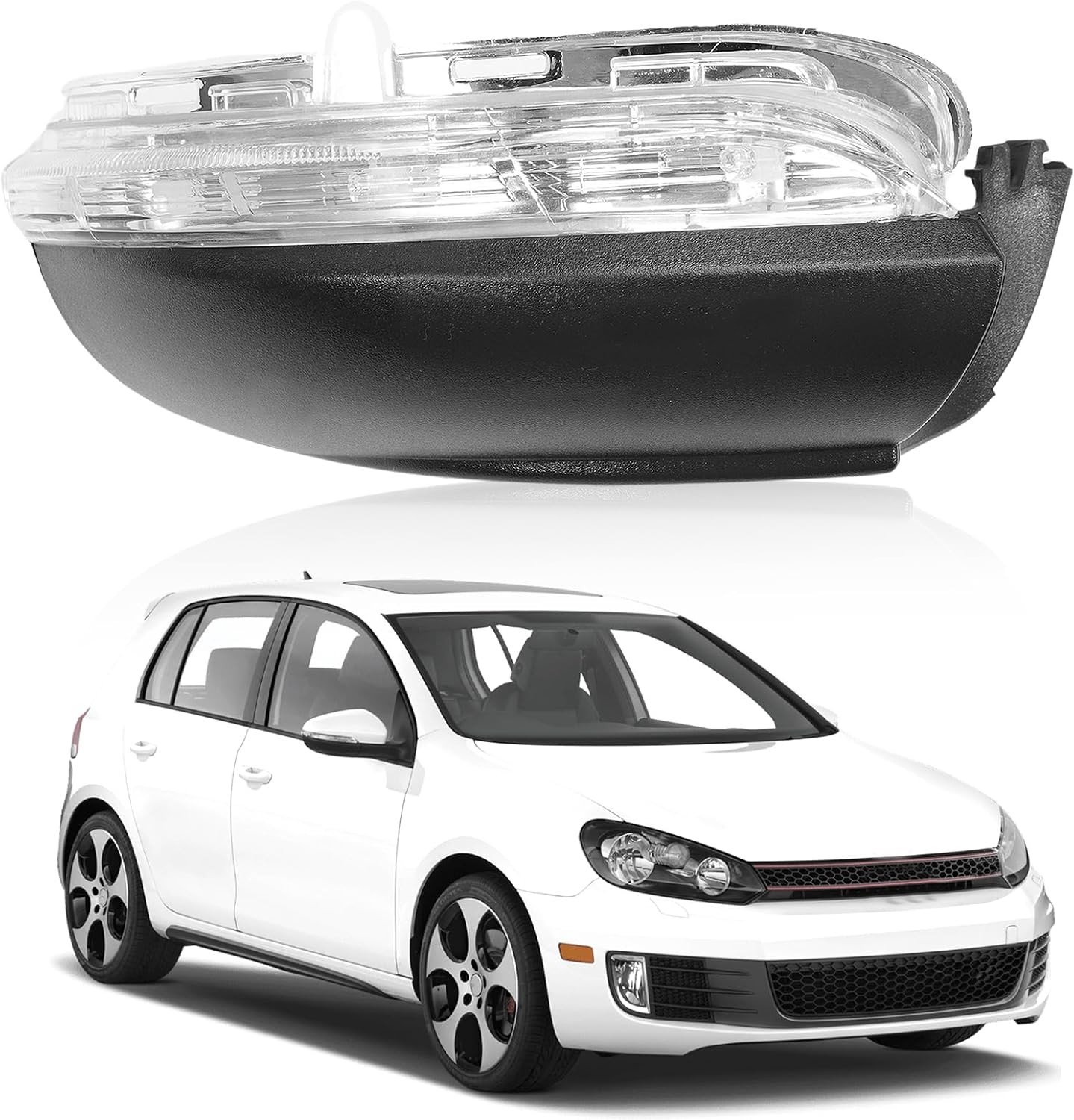 Zijspiegelsignalering voor Golf 6 MK6/GTI/R20 en Touran 2011-2015, Rechts Achteruitkijkspiegel Indicator met Turn Signal Functie