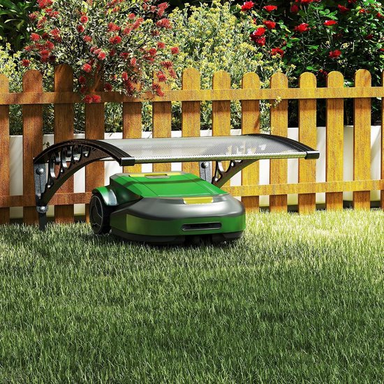 Garage dak carport voor grasmaaier grasmaaier auto overkapping beschermhoes bescherming lessenaarsafdak tegen regen hagel en uv-stralen met schuimsponsstrepen, 103 x 81 x 45 cm — afbeelding 4