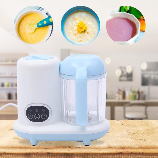 - babyvoeding, stoompan, babypap bereider, stoomboot en mixer voor levensmiddelen, puree, zuigelingen baby's — afbeelding 5