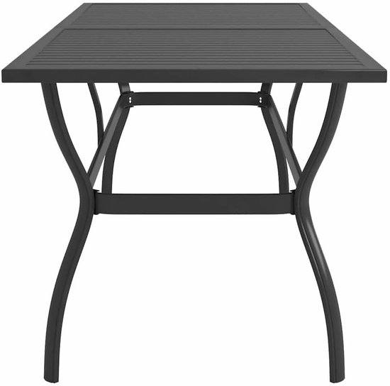 Antraciet 190x80x72 cm staal lattendesign — afbeelding 3