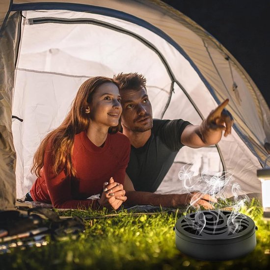 Mosquito Reel Holder van RVS - 2 Stuks Incense Stick Houder met Deksel voor Thuis, Tuin, Kamperen en Buitenactiviteiten — afbeelding 3
