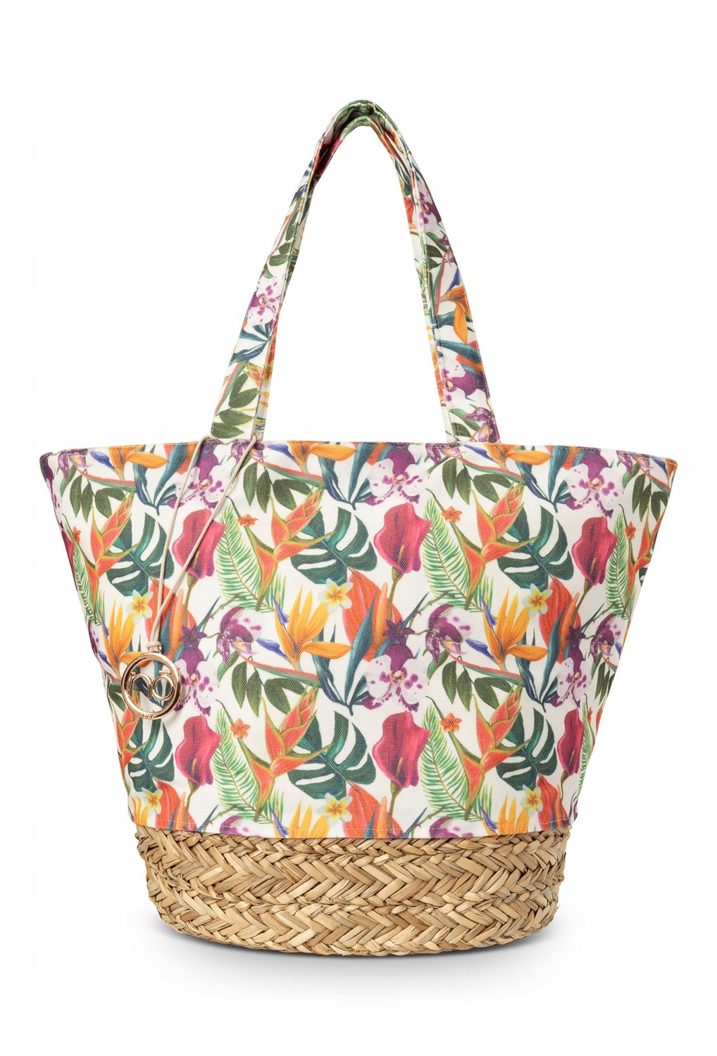Nobo Stoffen Shopper Tas met Hawaiiaans Print - Grote Zomer Tas