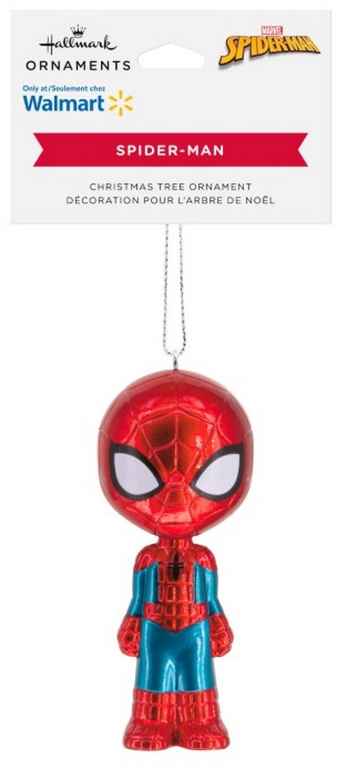 Ornament Merry Mini Kunststof Spiderman kerstbal Hallmark