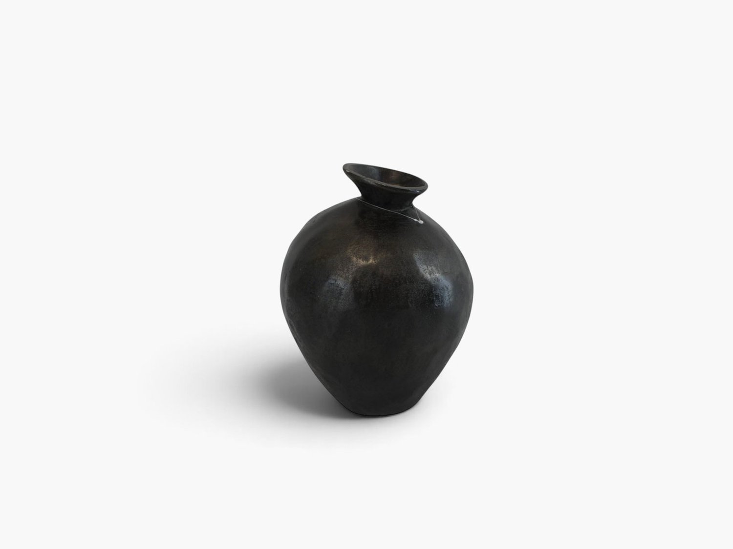 Vase Aluminium Ant.Sm.Black S 23x30cm Buitengewoon de Boet