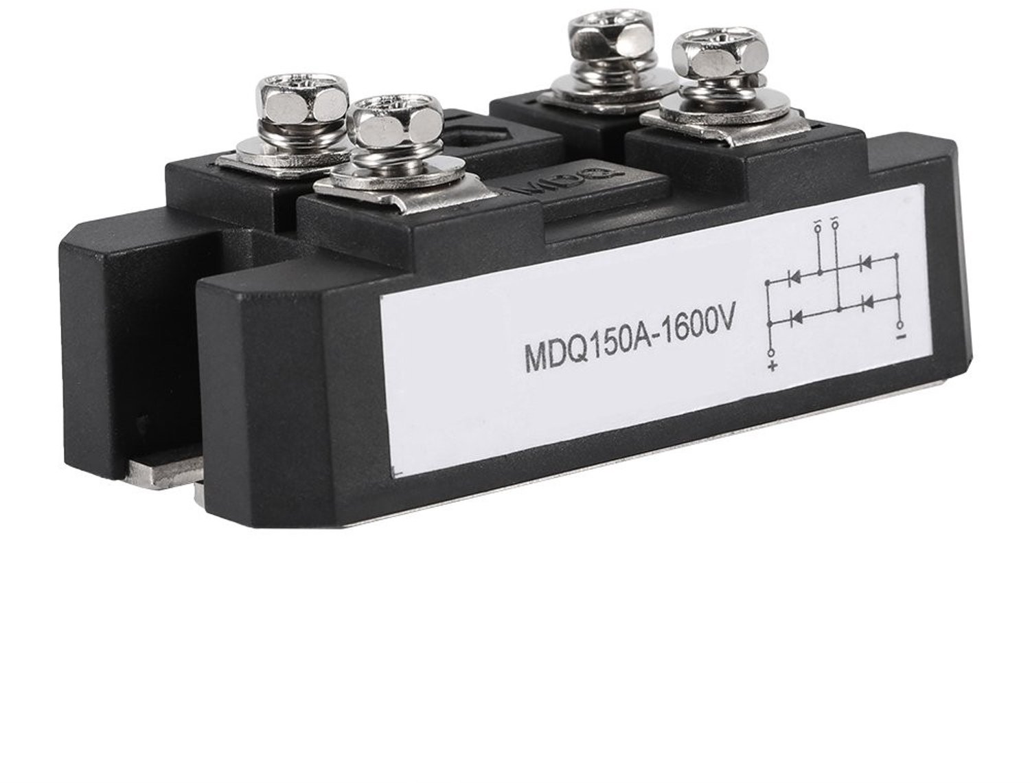 150A 1600V Hoge Vermogen Diodebrug, Enkele Fase Gelijkrichter Module voor Voeding en Elektronica