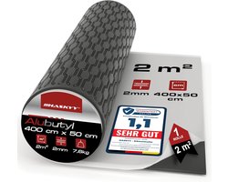 HASKYY 2mm 2m2 Aluminum Butyl Black Anti-Bump Insulation Mat Self Adhesive - Car Sound Insulation
