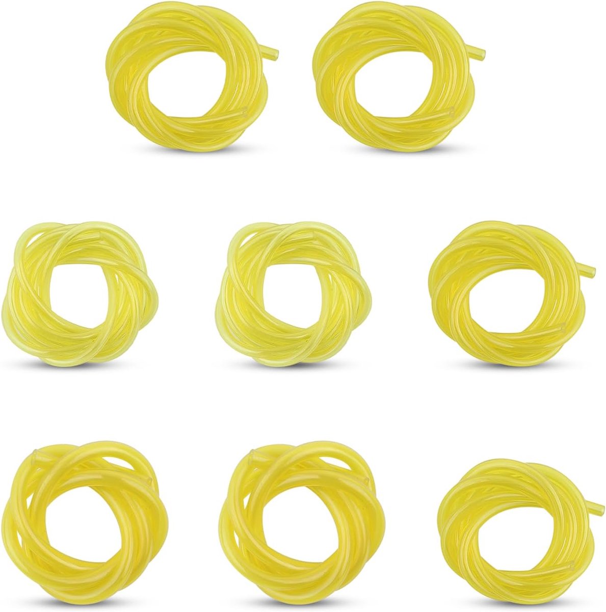Fuel Hose, 8 Pieces, 4 Sizes, Fuel Hose for Weed Remover, Chainsaws, Lawn Mower, Trimmer, Replacement Machines - ShopVlot