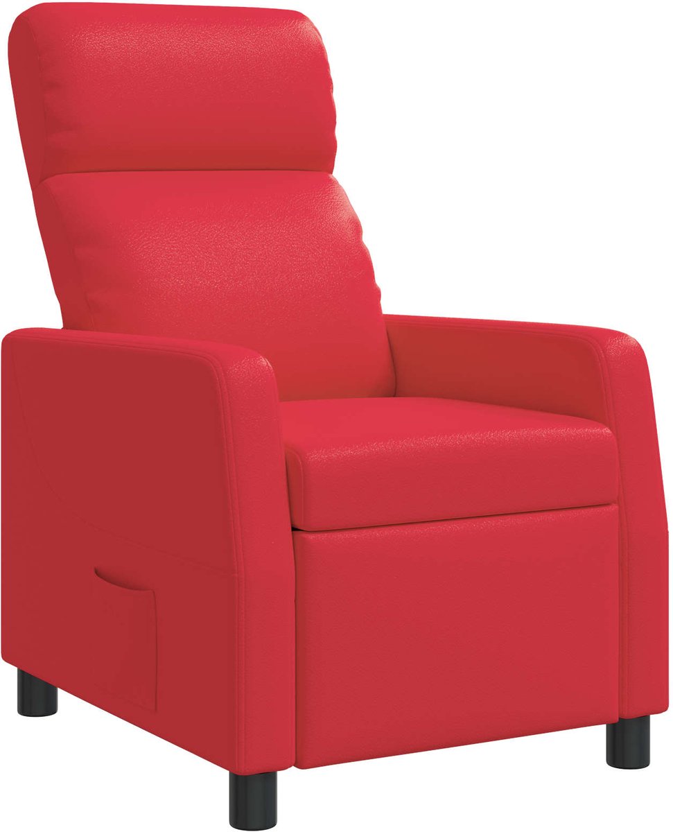 vidaXL Recliner - Rood - Kunstleer
