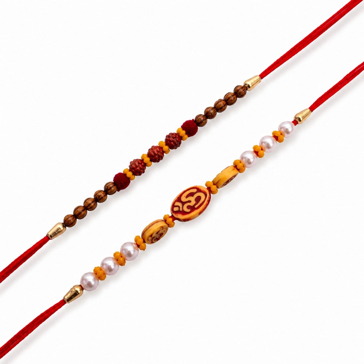 Rakhi voor broer, set van 2 met wenskaart, mooie ontwerper Rakshabandhan Rakhi cadeauset voor broer Bhaiya Bhai Bro - ShopVlot