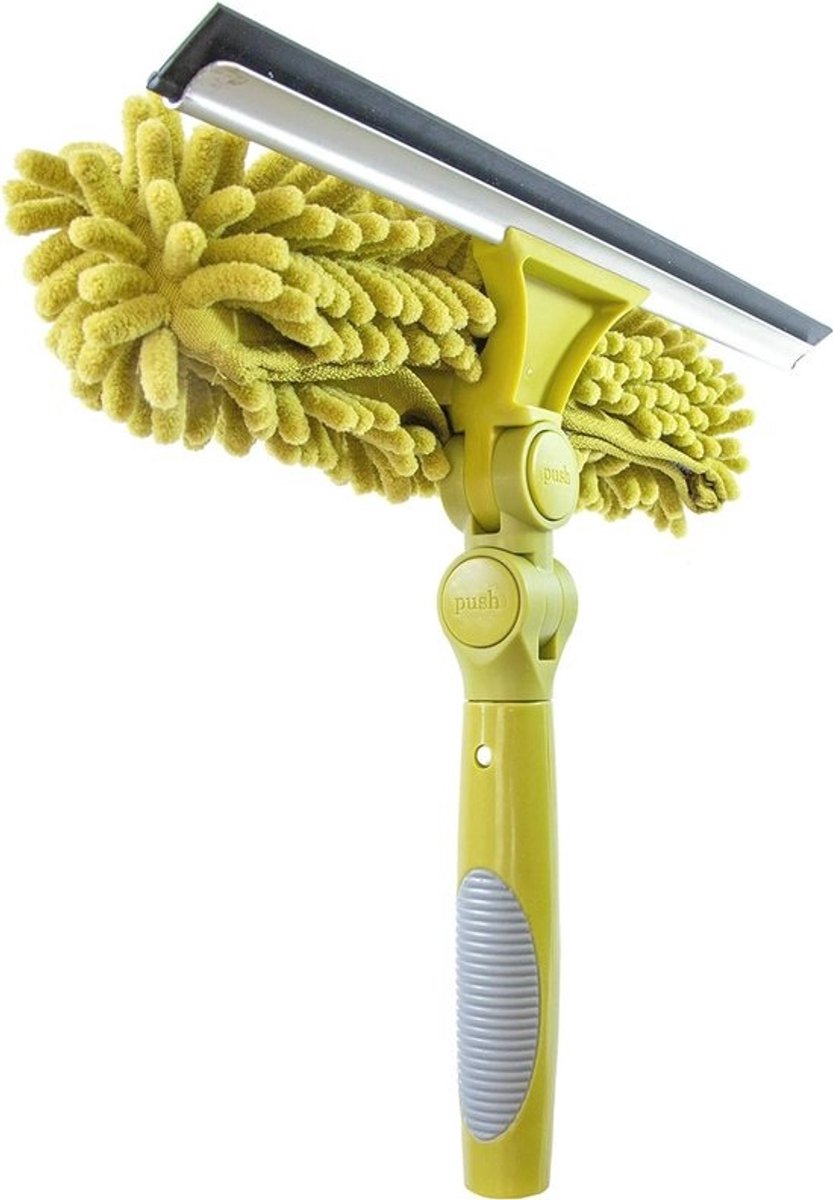 Raamtrekker met schrobcombinatie - Accessoire voor raamreiniging - Voor extra hoogte en bereik