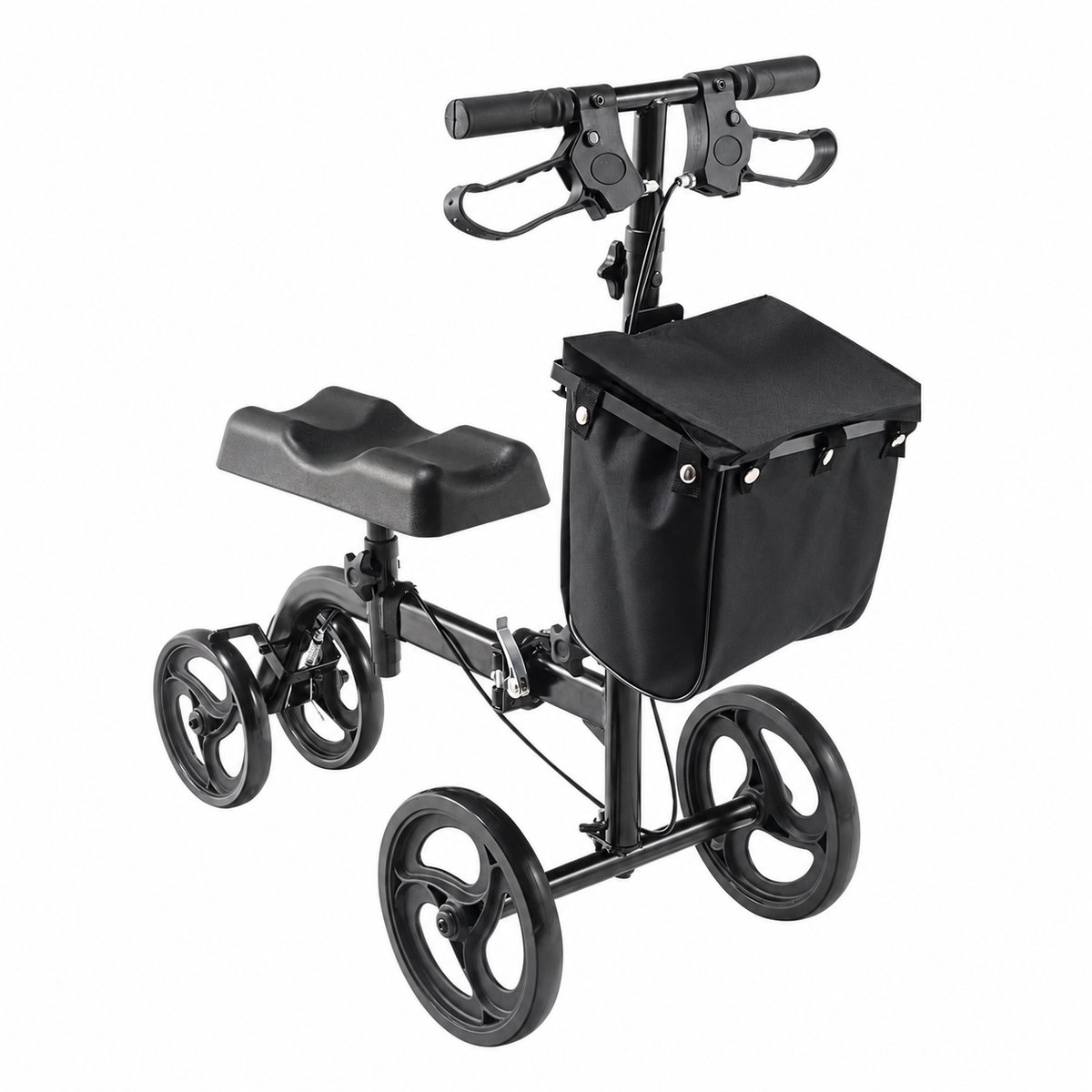 Novari - Kniestep - Step - Scooter - Hulpmiddelen voor ouderen - Rollator - Loopfiets - Verstelbare hoogte - Dubbel remsysteem