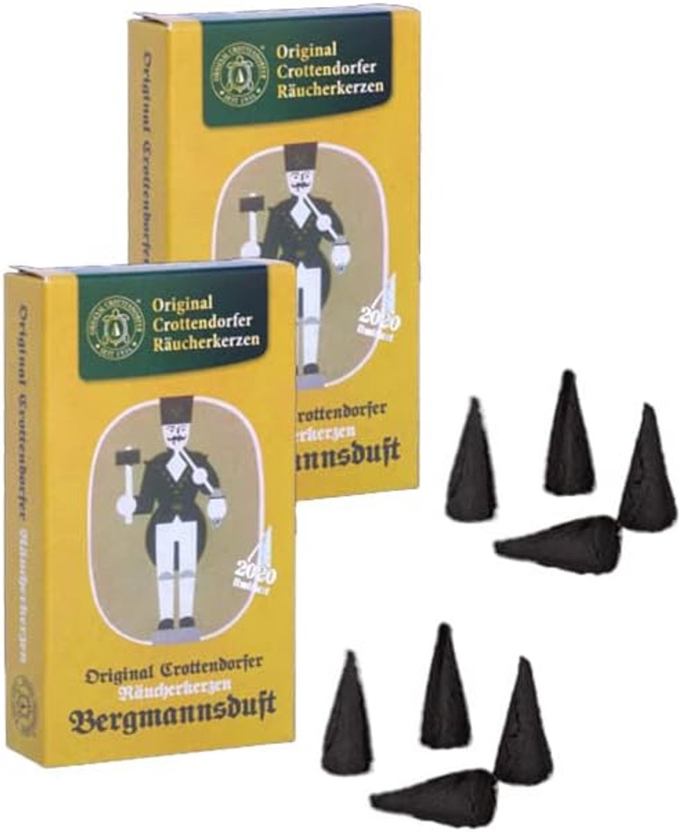 Crottendorfer Smoking candles Bergmansgeur 2er - Bergmansgeur Size M, Bergmansgeur Size XL - Total 28 pieces - ShopVlot