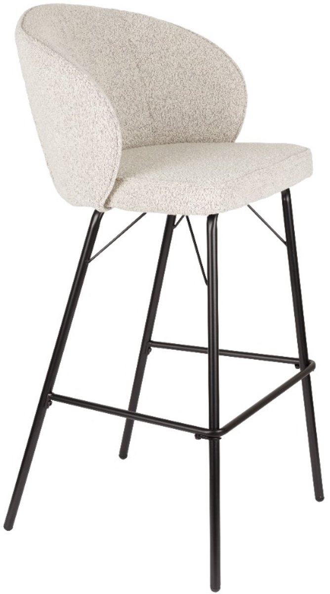 ANLI STYLE Barstool Joa Beige - set van 2