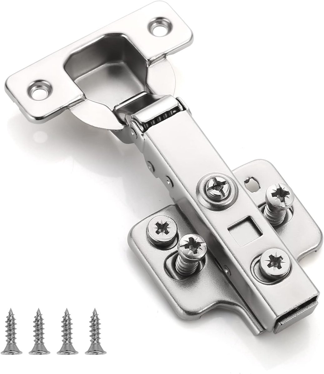 Furniware 10 Pieces Soft Close Cabinet Door Hinges,110 Degree Steel Kitchen Cabinet Cabinet Door Hinge Slow Shut - ShopVlot