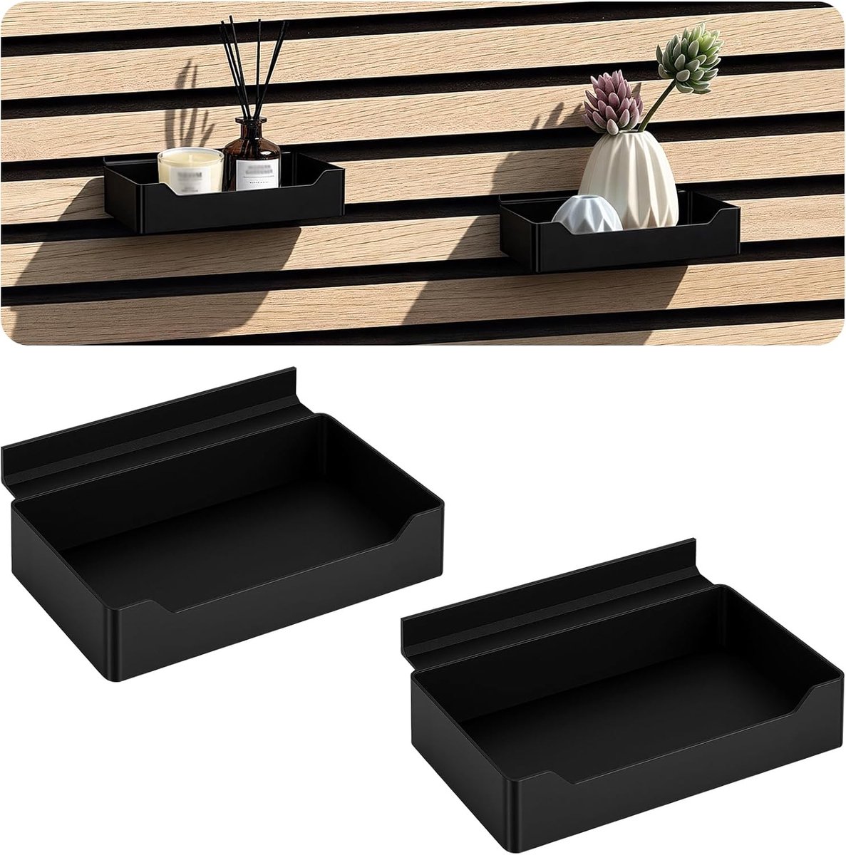 Meetory Sound Absorbing Panel Accessories - Wall Organizer - Wall Drawer Cabinet for Slats - ShopVlot