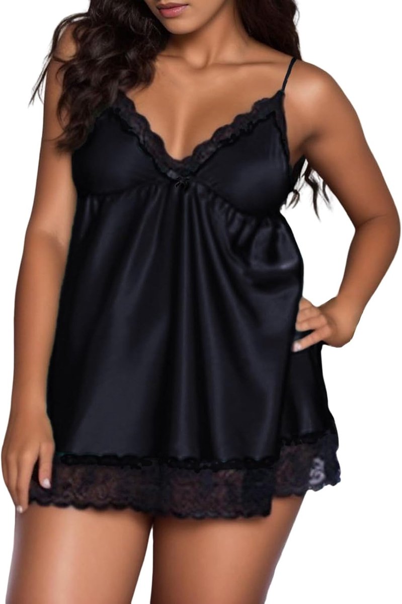 Dameslingerie, kant, babydoll, nachtkleding, babydoll, urban look, sexy, body top, kant, A391
